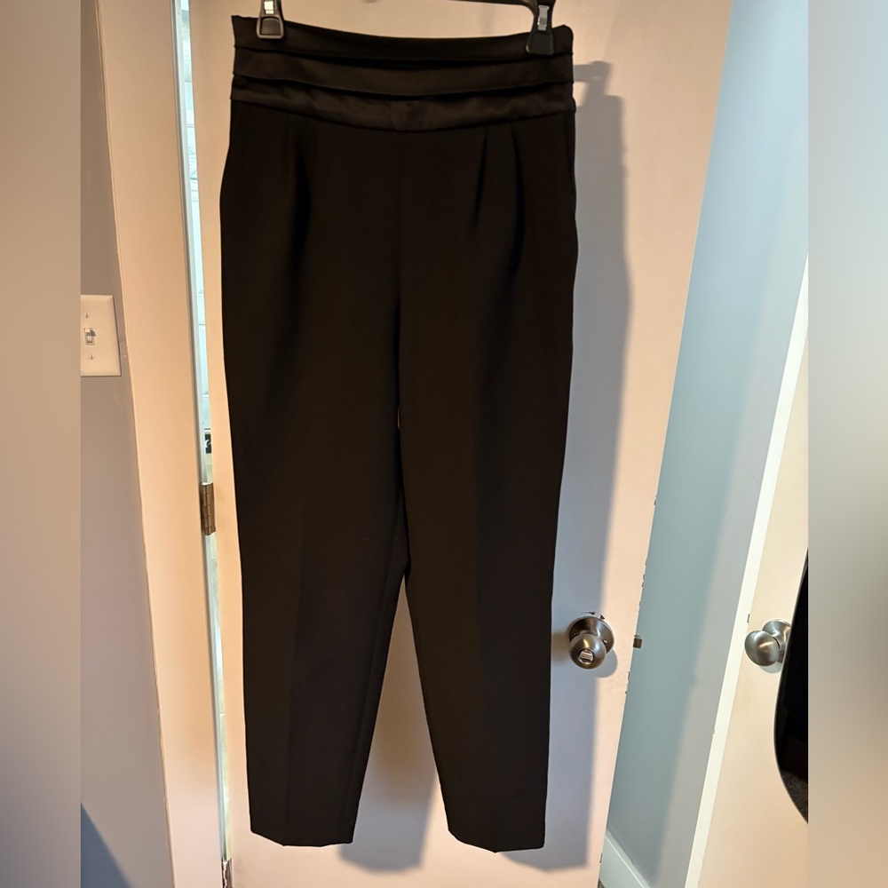 Express Black High Rise Ankle Women's Pants - Picture 3 of 7